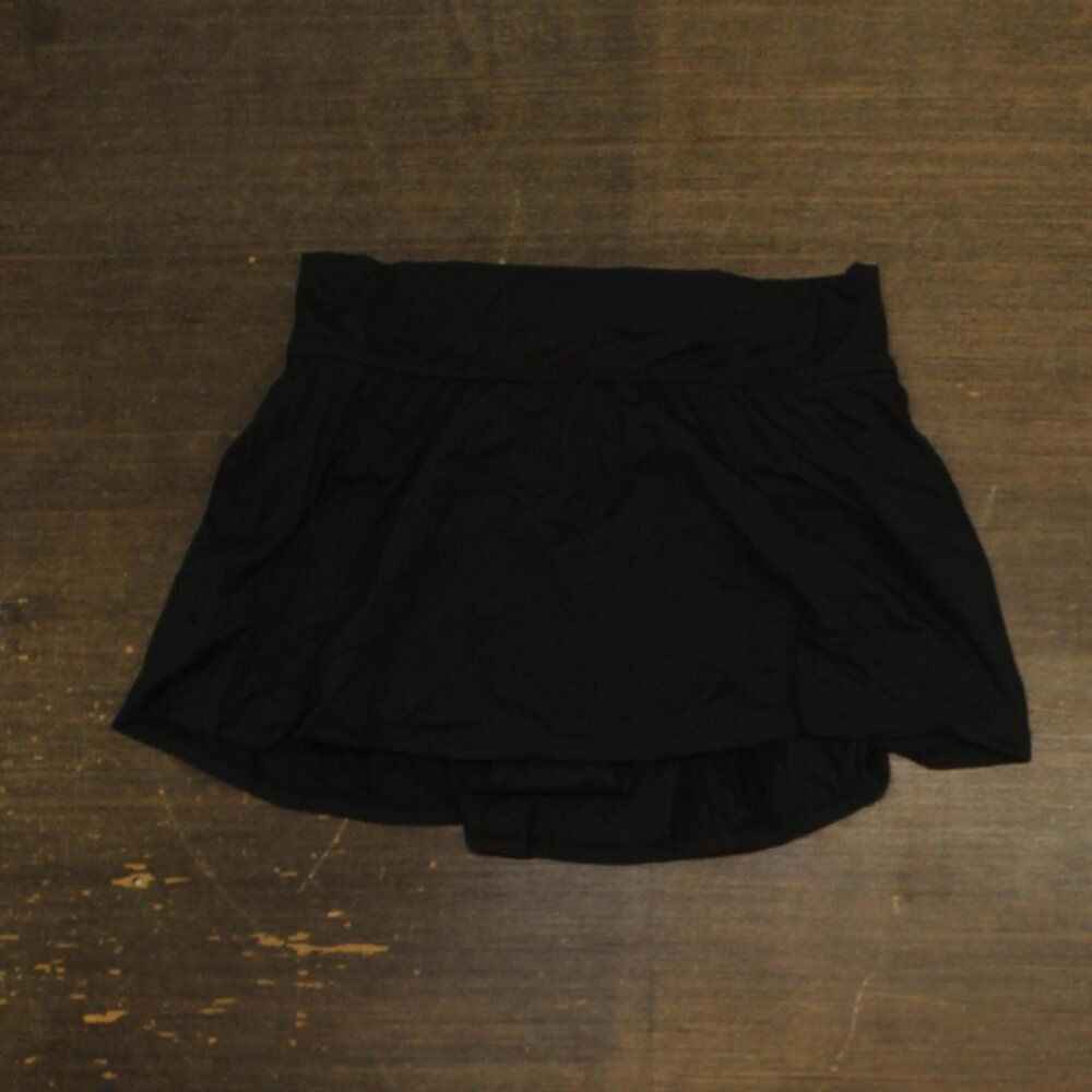 Anne Cole Womens Soft Wide Band Swim Skirt Bikini Bottom MYMB41401 Black M